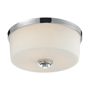 Z-Lite 225F3 Lamina 3 Light Flushmount Ceiling Fixture - Chrome