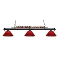 thumbnail image 1 of Z-Lite Shark 3 Light Billiard Light in Matte Black, 1 of 2