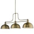 thumbnail image 1 of Z-Lite Melange 3 Light Glass Steel Island Pendant in Heritage Brass, 1 of 7