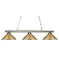 thumbnail image 1 of 3 Light Billiard Light 155-3BN-MSG, 1 of 2