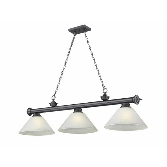 2306-3BP-AWL14-Z-Lite-Cordon - 3 Light Billiard In Traditional and Classical Style-14.75 Inches Tall and 14 Inches Wide