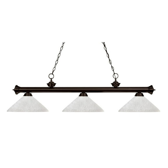 Z-Lite Riviera 3 Light Billiard Light in Bronze