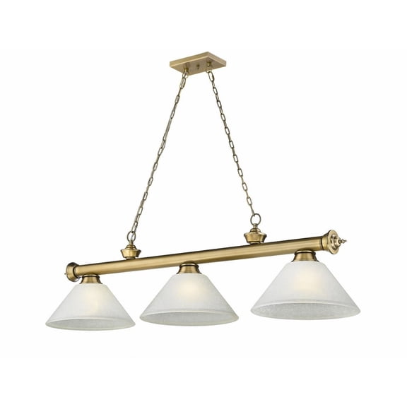 2306-3RB-AWL14-Z-Lite-Cordon - 3 Light Billiard In Traditional and Classical Style-14.75 Inches Tall and 14 Inches Wide