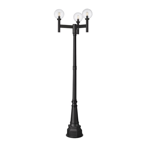 Z-Lite 599Mp3-564P Laurent 3 Light 100" Tall Post Light - Black