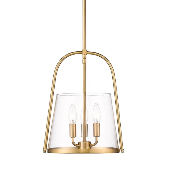 3041P12-MGLD-Z-Lite-Archis - 3 Light Pendant-15.5 Inches Tall and 12 Inches Wide-Modern Gold Finish