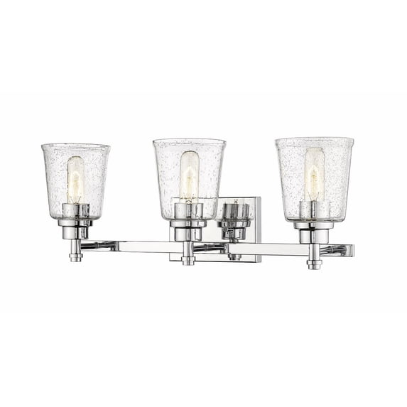 464-3V-CH-Z-Lite-Bohin - 3 Light Bath Vanity In Contemporary Style-8.5 Inches Tall and 24 Inches Wide