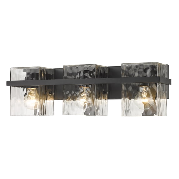 1938-3V-MB-Z-Lite-Bennington - 3 Light Bath Vanity In Traditional Style-7 Inches Tall and 22.25 Inches Wide-Matte Black Finish