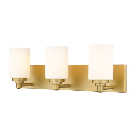 485-3V-BG-Z-Lite-Soledad - 3 Light Bath Vanity-7.5 Inches Tall and 23 Inches Wide-Brushed Gold Finish