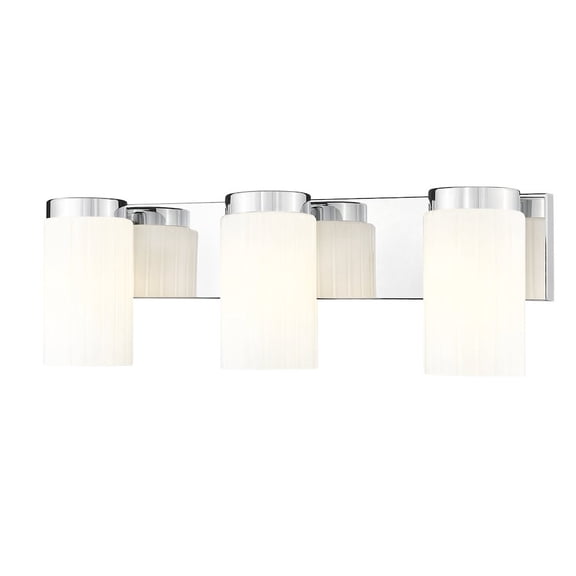 Z-Lite Burk 3 Light Vanity, Chrome