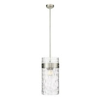 1 Light Mini Pendant In Industrial Style-10 Inches Tall And 6 Inches Wide-Matte Black Finish    -Traditional Installation Z-Lite 3037Mp-Mb