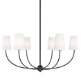 thumbnail image 1 of 3040-42MB-Z-Lite-Shannon - 6 Light Chandelier In Traditional Style-19.25 Inches Tall and 42 Inches Wide-Matte Black Finish, 1 of 7