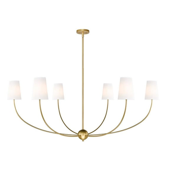 Z-Lite 3040-62 Shannon 6 Light 62" Wide Chandelier - Brass