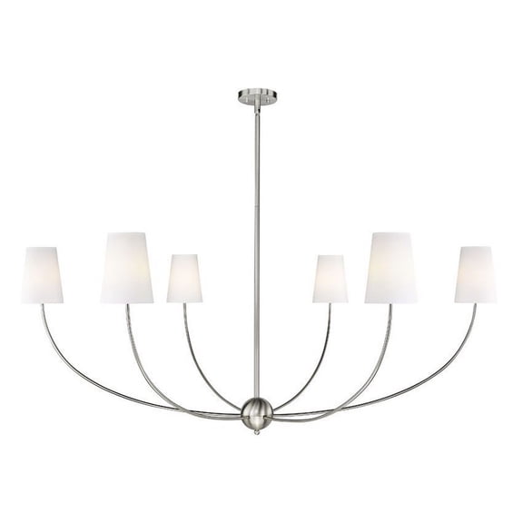 Z-Lite 3040-62BN Shannon 6 Light 62" Wide Chandelier - Nickel