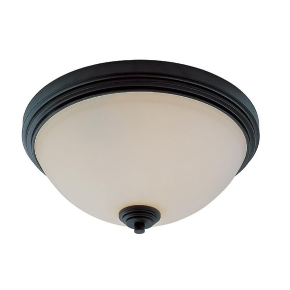 Z-Lite 314F3 Chelsey 3 Light Flushmount Ceiling Fixture - Bronze