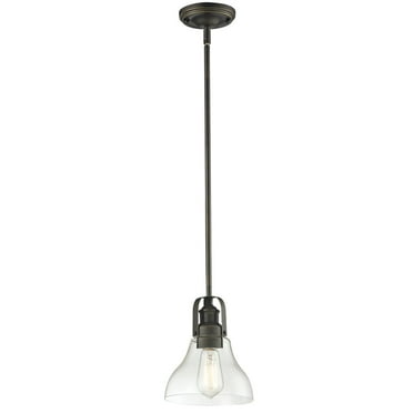 Z-Lite 323-8Mp Forge 1 Light Mini Pendant - Bronze