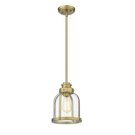 Z Lite 337MP-HBR 9 in. Burren 1 Light Heritage Brass Mini Pendant Ceiling Light