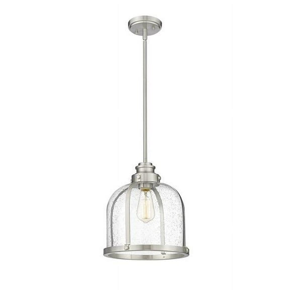 Z Lite 337P12BN 12 in. Burren 1 Light Brushed Nickel Pendant Ceiling Light