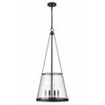 thumbnail image 1 of 4 Light Pendant In Industrial Style-39.25 Inches Tall And 18 Inches Wide-Matte Black Finish    -Traditional Installation Z-Lite 341P18-Mb, 1 of 2
