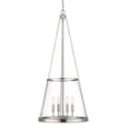 thumbnail image 1 of 4 Light Pendant In Industrial Style-39.25 Inches Tall And 18 Inches Wide-Polished Nickel Finish    -Traditional Installation Z-Lite 341P18-Pn, 1 of 2