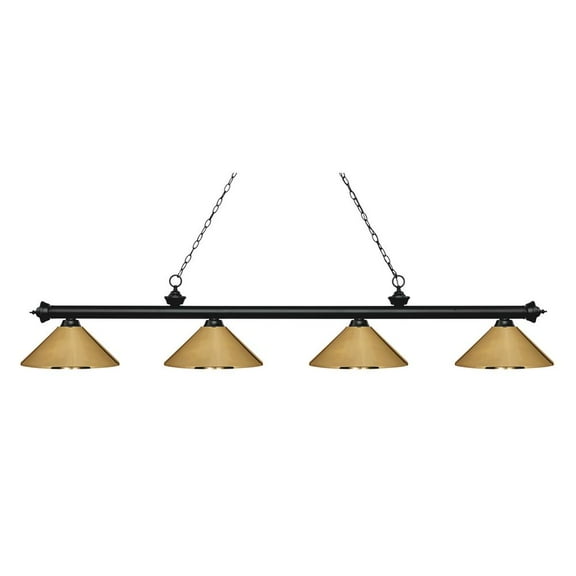 5 Light Bath Vanity-11 Inches Tall And 38 Inches Wide-Heirloom Gold Finish Z-Lite 344-5V-Hg