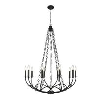 10 Light Chandelier In Industrial Style-44 Inches Tall And 33 Inches Wide     -Traditional Installation Z-Lite 3500-10Mb