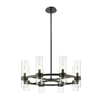 8 Light Chandelier In Industrial Style-40.5 Inches Tall And 28 Inches Wide     -Traditional Installation Z-Lite 3500-8Mb