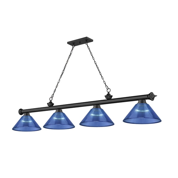 2306-4MB-ARDB-Z-Lite-Cordon - 4 Light Billiard In Traditional and Classical Style-14.5 Inches Tall and 14 Inches Wide