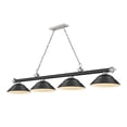 thumbnail image 1 of 2306-4MB-BN-SMB-Z-Lite-Cordon - 4 Light Billiard In Traditional and Classical Style-13.75 Inches Tall and 14 Inches Wide, 1 of 7