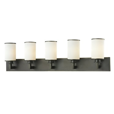 Z-Lite 413-5V Savannah 5 Light Bathroom Vanity Light - Bronze