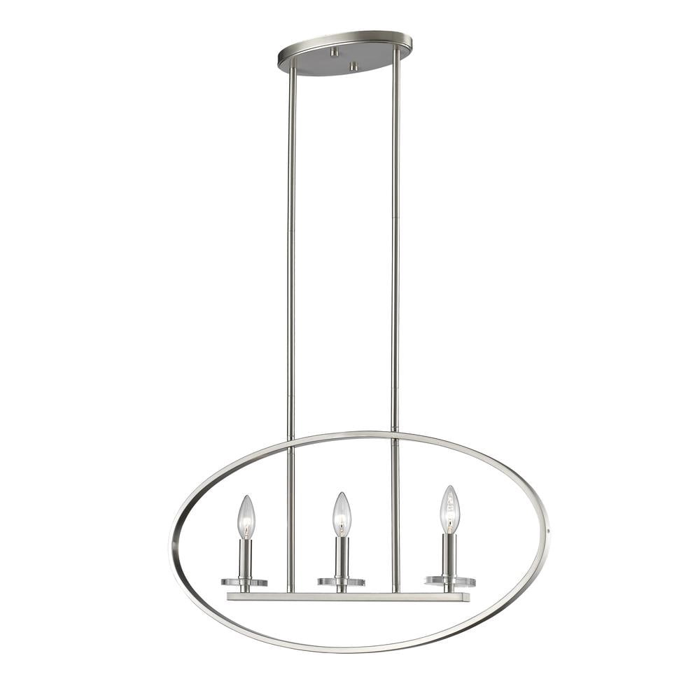 Z-Lite Willow 2-Light Bathroom Vanity Light In Brushed Nickel Finish
