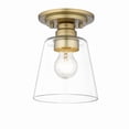thumbnail image 1 of Z Lite 428F1-OBR Annora Contemporary, Utilitarian Old Brass Flush Mount, 1 of 2