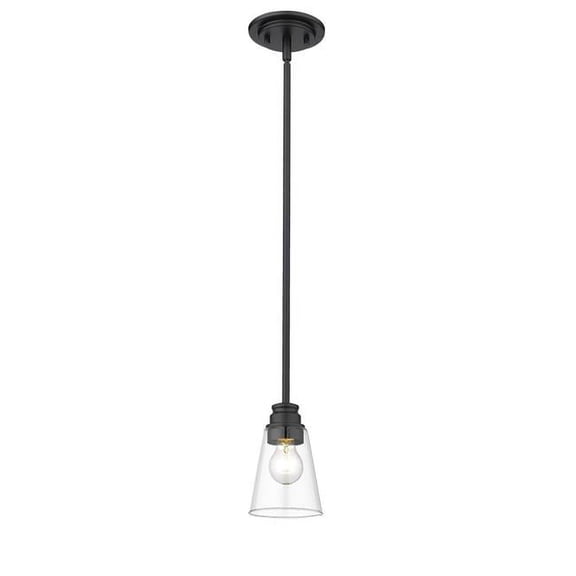 Z Lite 428MP-MB Annora Contemporary, Utilitarian Matte Black Mini Pendant