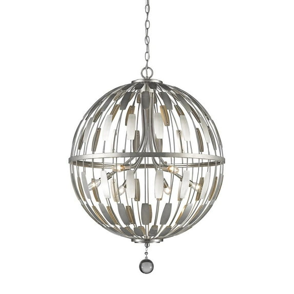Z-Lite 430B24 Almet 6 Light Pendant - Nickel