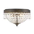 thumbnail image 1 of Z-Lite 431F3 Danza 3 Light Flush Mount Ceiling Fixture with Clear Crystal Shade, 1 of 2