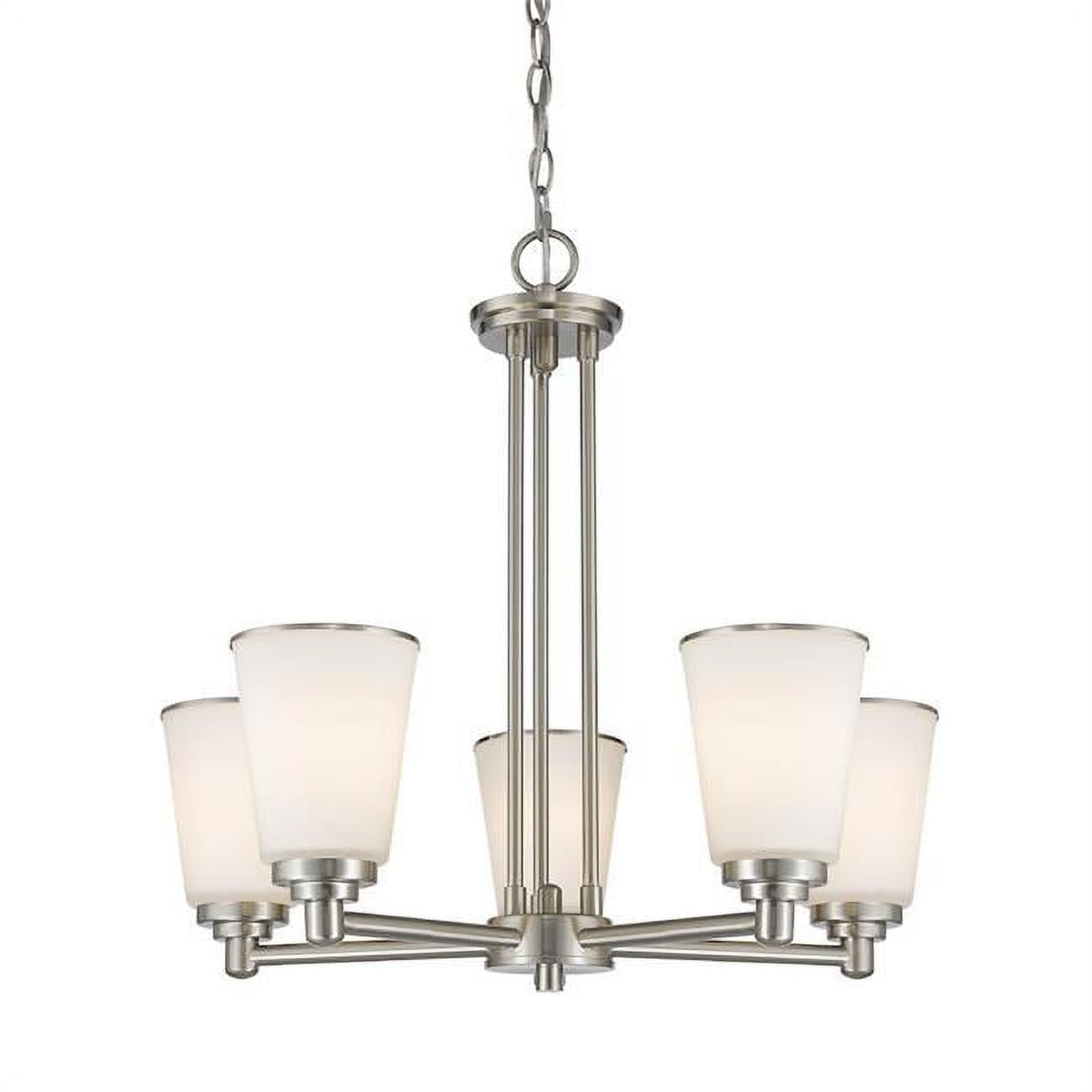 5 Light Chandelier In Fusion Style 24 Inches Wide By 21.5 Inches 