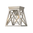 thumbnail image 1 of Z-Lite 447F1 Trestle 6" Wide Flush Mount Ceiling Fixture - Silver, 1 of 7