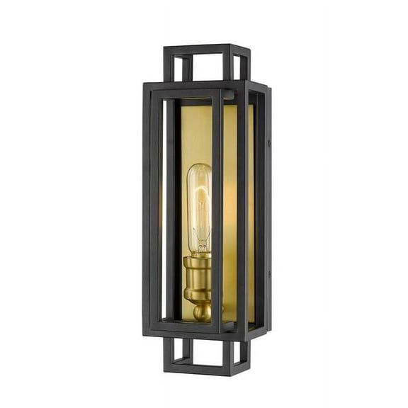Z Lite 454-1S-BRZ-OBR 5 in. Titania 1 Light Bronze & Olde Brass Wall Sconce