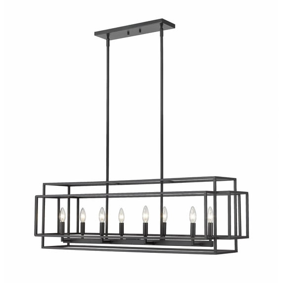 454-44L-MB-Z-Lite-Titania - 8 Light Pendant In Modern Style-13 Inches Tall and 13 Inches Wide