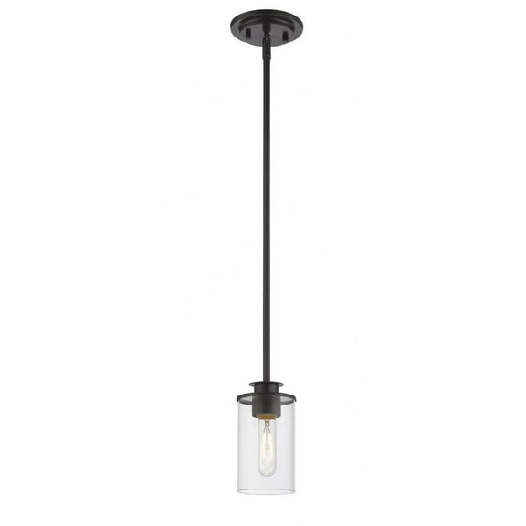 Z Lite 462MP-BRZ 8 x 4.5 in. Savannah 1 Light Mini Pendant, Bronze
