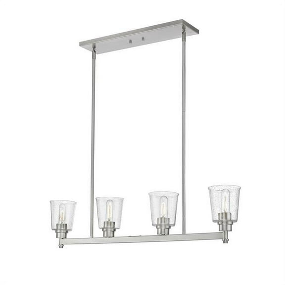 Z-Lite 464-4L Bohin 4 Light 40" Wide Linear Chandelier - Nickel