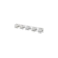 thumbnail image 1 of Z-Lite 468-5V-CH Fallon Contemporary 5 Light Vanity - Chrome, Clear Ribbed & Frosted, 1 of 4