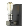 thumbnail image 1 of Z-Lite 472-1S Kirkland 9" Tall Faux Wood Wall Sconce - Ashen Barnboard, 1 of 5