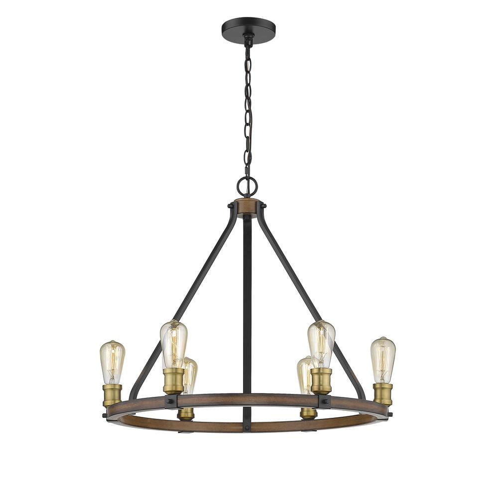 Olde Brass and Glass 9" Modern Pendant Light