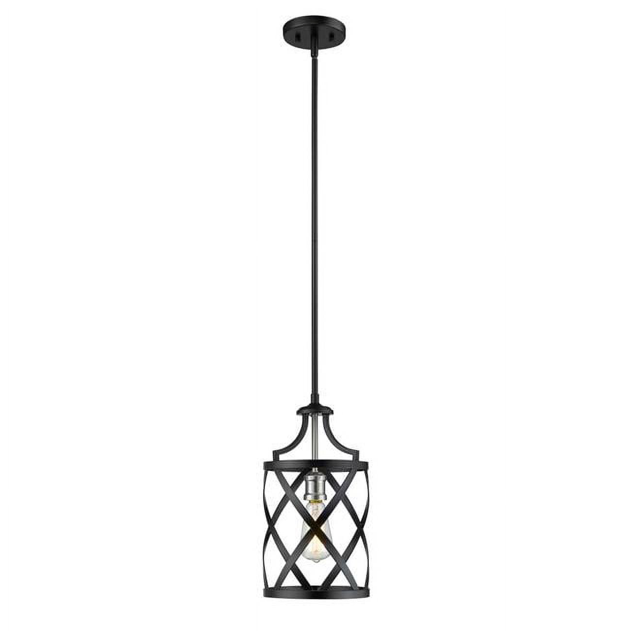 1 Light Mini Pendant In Restoration Style 8 Inches Wide By 99