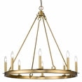 thumbnail image 1 of 8 Light Chandelier Frame Finish Olde Brass, 1 of 7