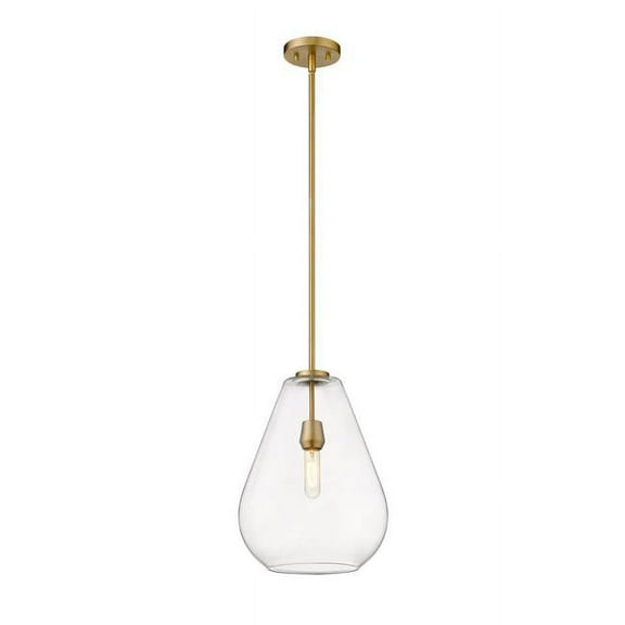 Z Lite 488P12-OBR 12 in. Ayra 1 Light Olde Brass Pendant Ceiling Light