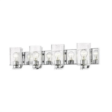 Z Lite 492-4V-CH 4 x 60W Beckett Medium Dimmable Billiard Light&#44; Clear Seedy