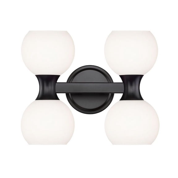 Z-Lite 494-4V-MB Artemis 4 Light 11" Wide Vanity Light - Black