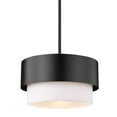 thumbnail image 1 of 495P12-MB-Z-Lite-Counterpoint - 1 Light Pendant In Modern Style-7.25 Inches Tall and 12 Inches Wide-Matte Black Finish, 1 of 7
