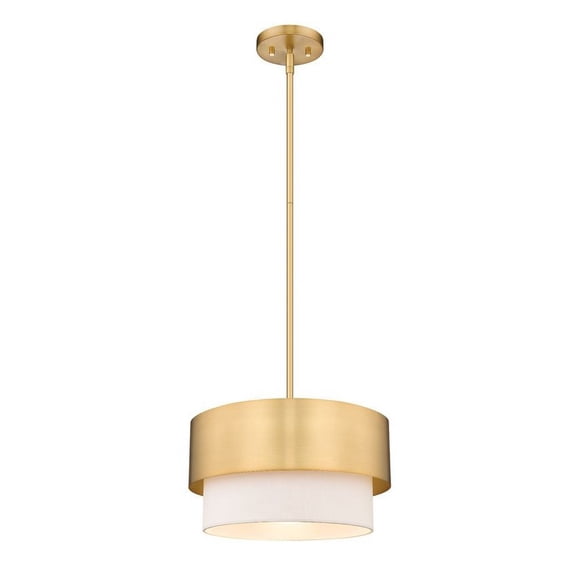 495P12-MGLD-Z-Lite-Counterpoint - 1 Light Pendant In Modern Style-7.25 Inches Tall and 12 Inches Wide-Modern Gold Finish